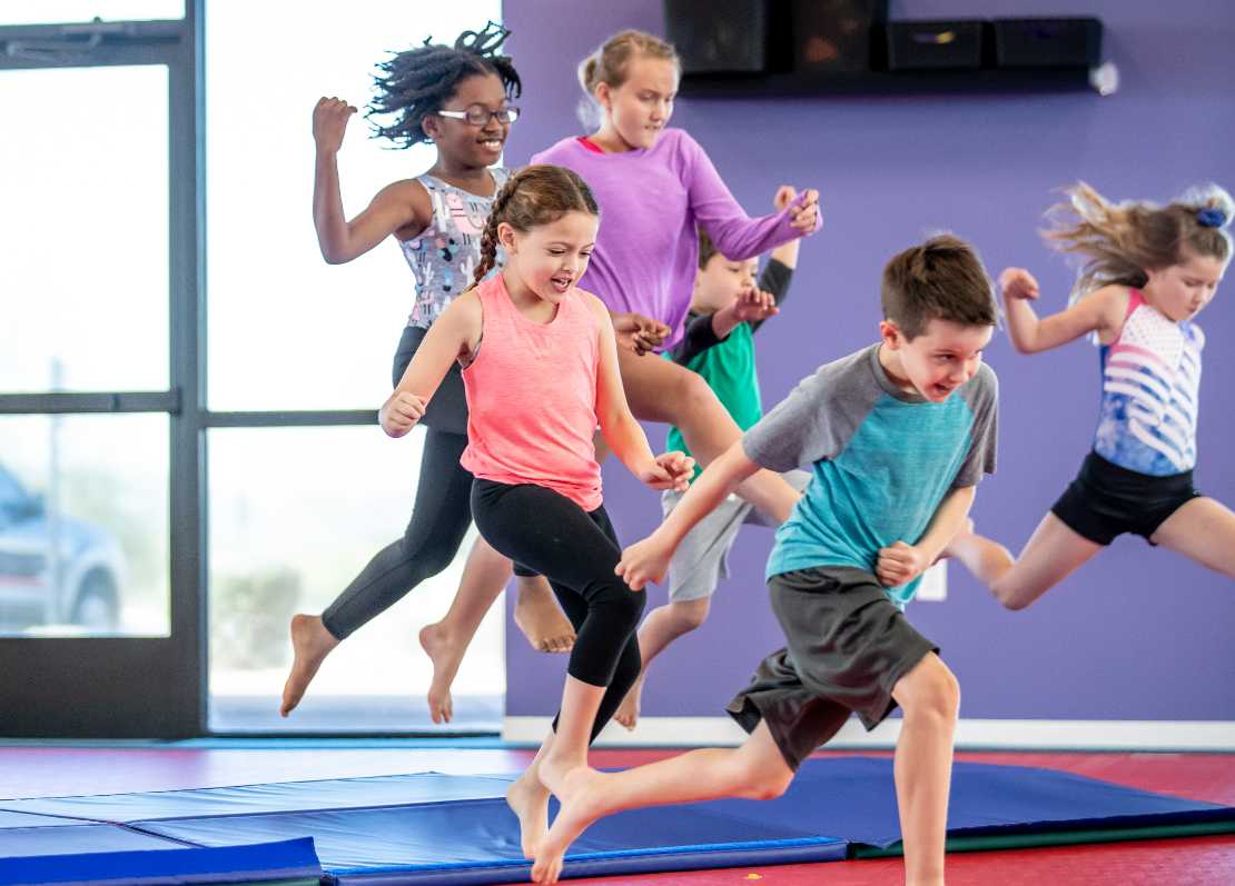 group of kids at the little gym