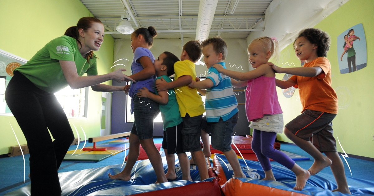 kids in a class at the little gym