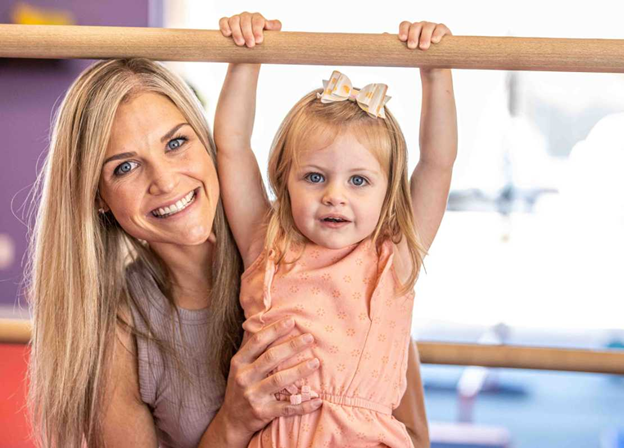 Mommy and Daughter playing